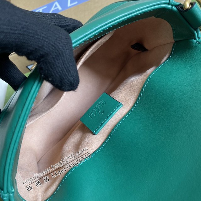 Gucci新款女包 古馳雙G銜縫迷你手提單肩斜挎鏈條包 Gucci原廠皮GG Marmont郵差包系列女包 547260  ydg3121